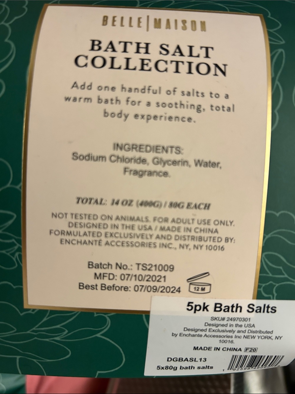4 pkg Salts -Each package is Beautifully packaged ,actually be Spay Day